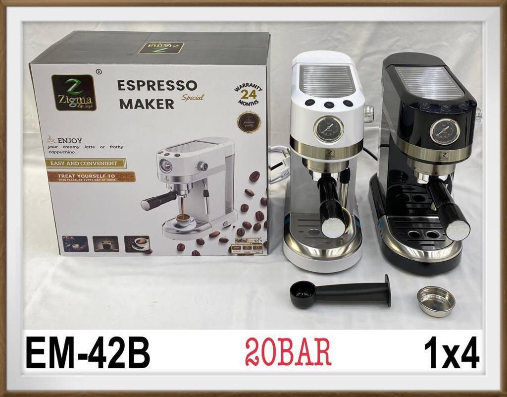 اسپرسو ساز زیگما مدل EM42B ظرفیت 1.4 لیتر 20 بار